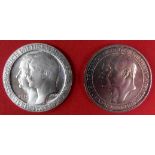 3 Mark Deutsches Reich 1910, Wilhelm II. Uni Berlin. Dazu 3 Mark A Deutsches Reich 1911, Wilhelm II.