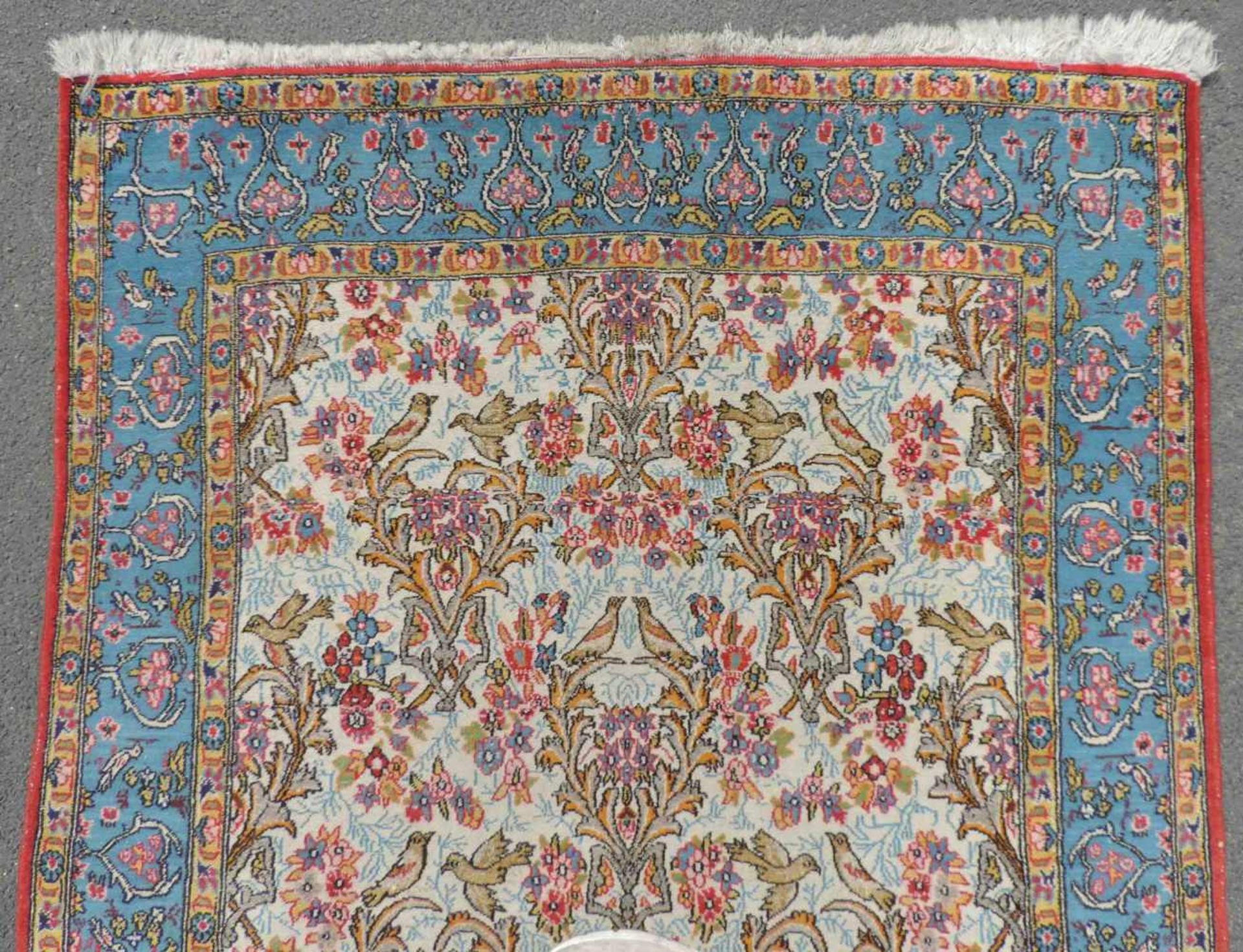 Ghom Perserteppich. Iran. Wolle und Seide auf Baumwolle. 207 cm x 128 cm. Orientteppich. - Bild 4 aus 6
