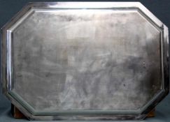 Tablett, 800er Silber. Circa 920 Gramm. Tray, 800 silver. Circa 920 Gramm.