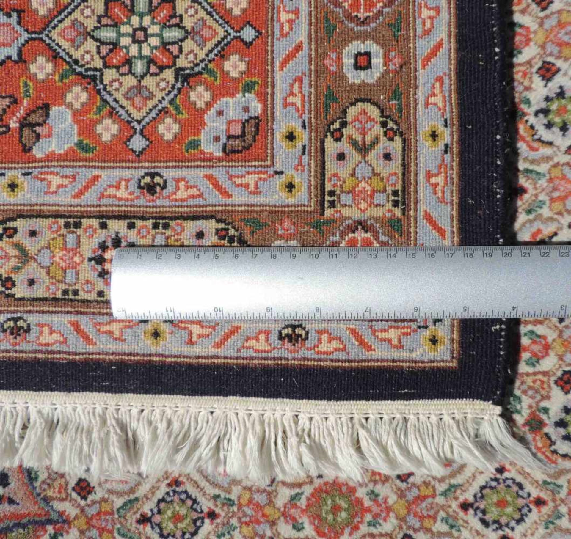 Mud, Perserteppich, Iran, feine Knüpfung. 302 cm x 205 cm. Orientteppich. Handgeknüpft. Wolle auf - Bild 2 aus 10