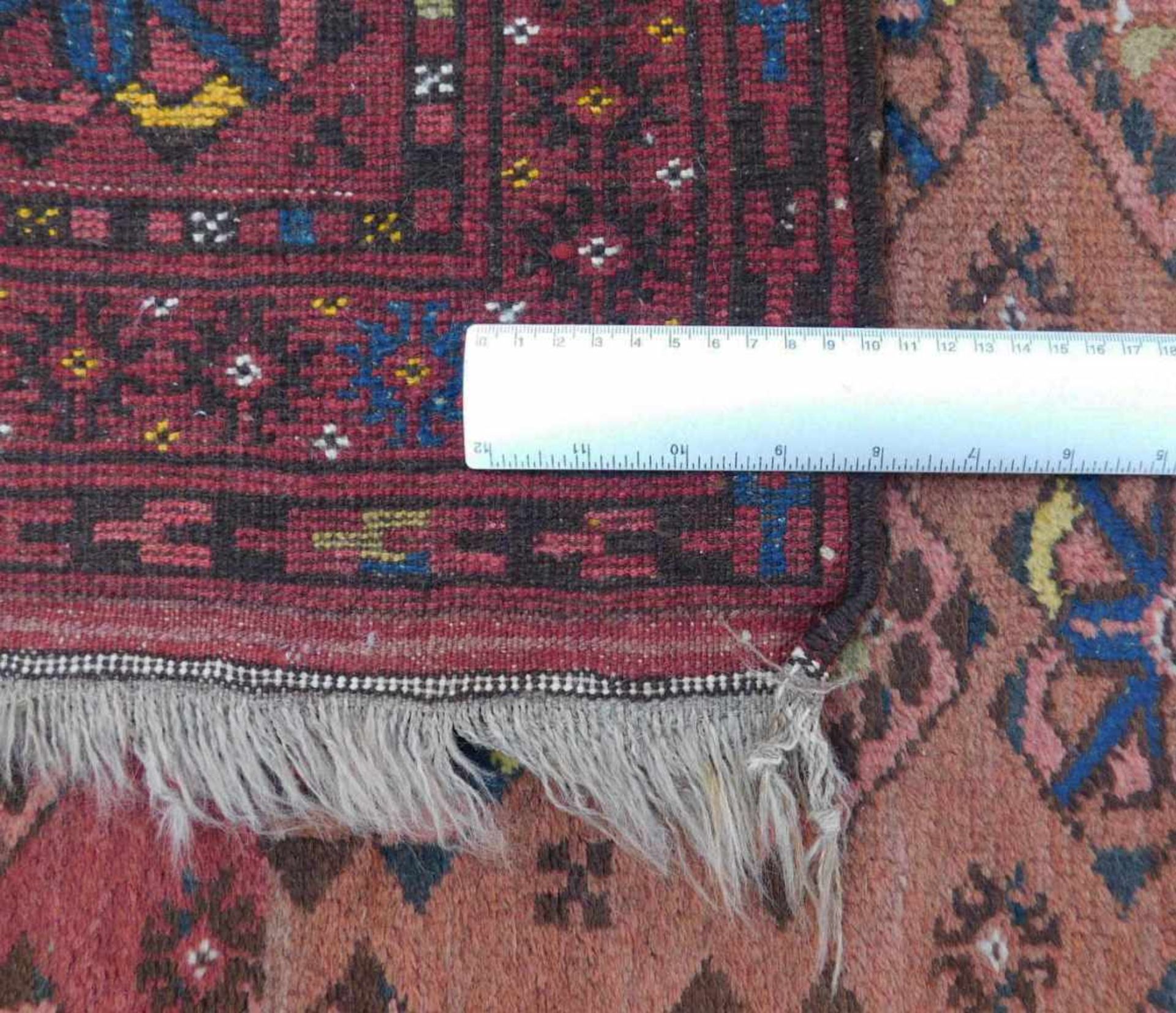 Ersari Stammesteppich. Turkmensitan / Afghanistan. Alt, um 1930. 145 cm x 93 cm. Handgeknüpft. Wolle - Bild 5 aus 5