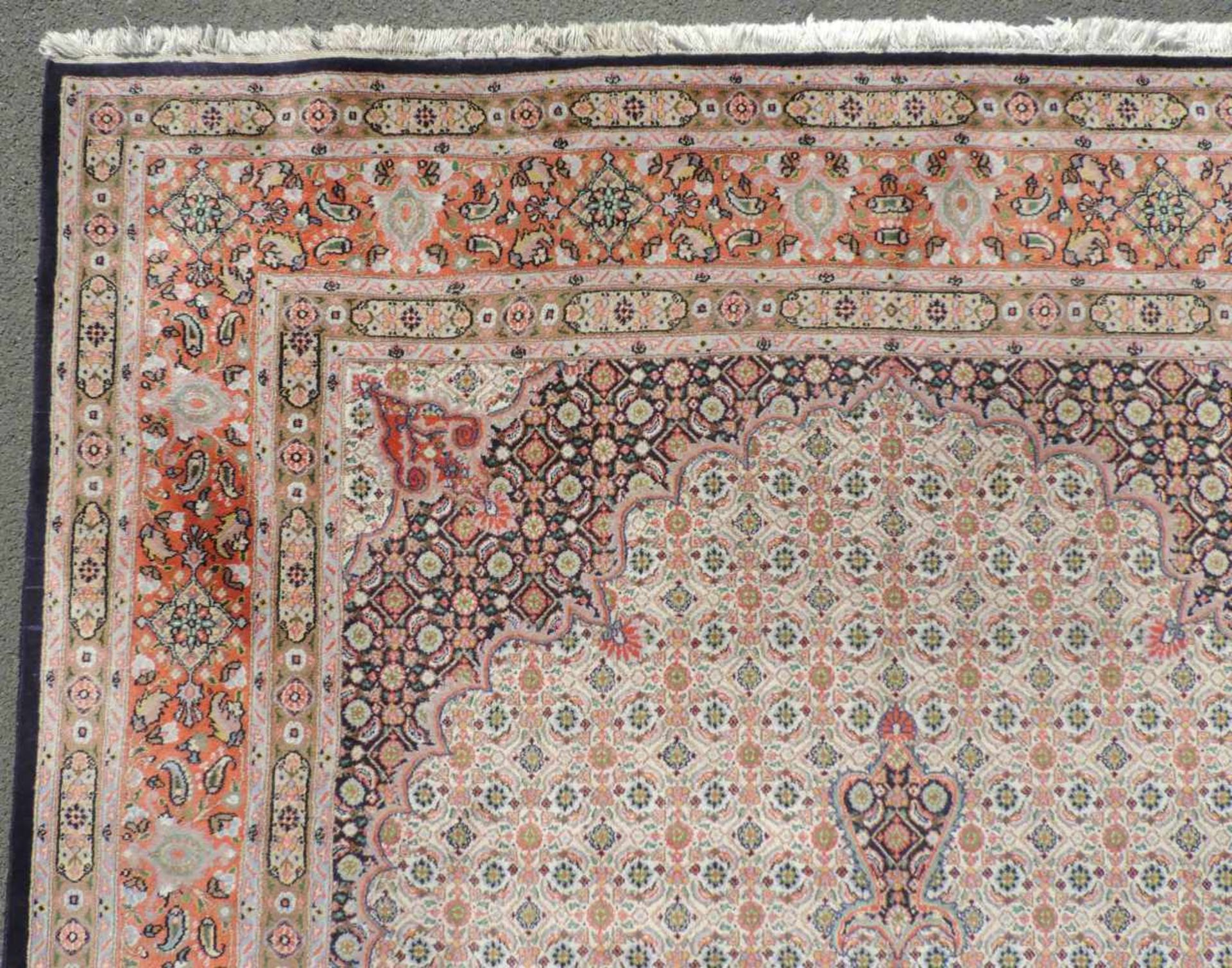 Mud, Perserteppich, Iran, feine Knüpfung. 302 cm x 205 cm. Orientteppich. Handgeknüpft. Wolle auf - Bild 8 aus 10