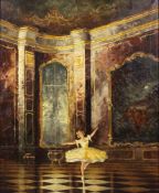 Walter HEIMIG (1881 - 1955). Ballerina. 60 cm x 50 cm. Gemälde, Öl auf Leinwand. Links unten