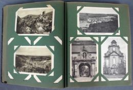 Fotoalbum, hauptsächlich Ansichtskarten Deutsches Reich. Teils gelaufen. Auch Stadtansichten,