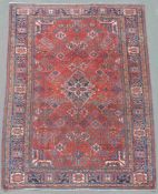 Joscheghan Perserteppich. Iran, alt um 1920. 318 cm x 215 cm. Orientteppich. Handgeknüpft. Wolle auf