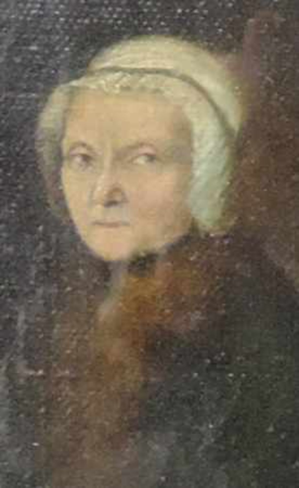 PORTRAITIST (XIX). Porträts zweier Damen. Miniaturen. Je 10,5 cm x 8,5 cm oval. Unsigniert. Eines - Bild 4 aus 7