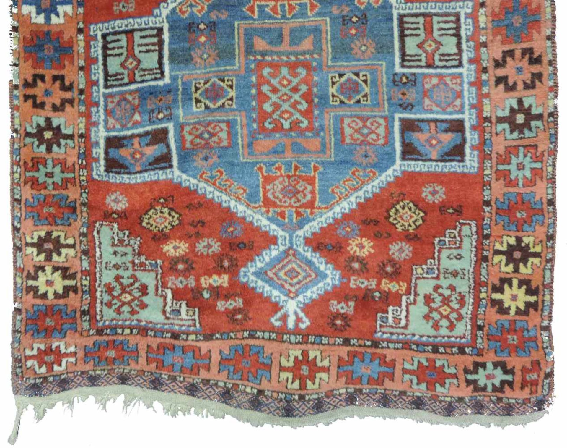 Yürük Stammesteppich. Ost - Anatolien. Türkei. Antik, um 1850 oder früher. 224 cm x 105 cm. - Bild 2 aus 6