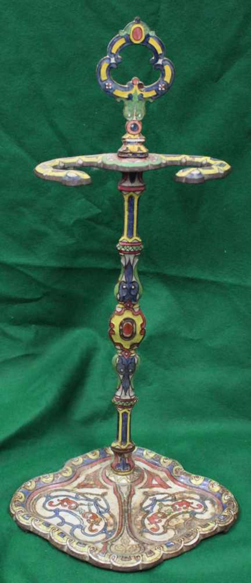 6 Fayencen / Steingut - Töpfe und ein Schirmständer Guss. Jugendstil. Bis 39 cm lang. Unter - Image 10 of 19