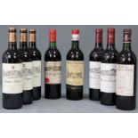 8 ganze Flaschen Bordeaux, alle "Grand Cru Classé" Schlossabzug. 2012 Chateau Pontet-Canet,