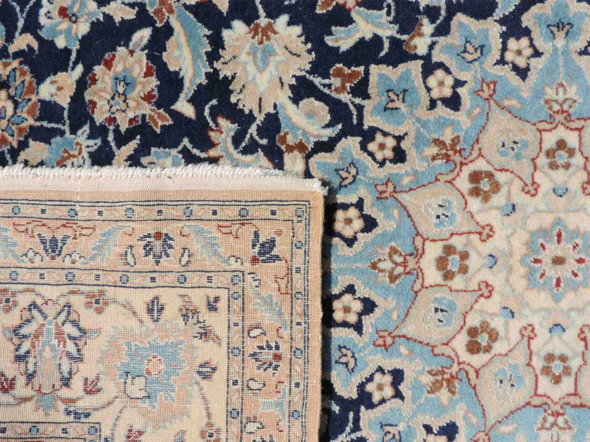 Nain Perserteppich. Iran. Feine Knüpfung. 156 cm x 112 cm. Orientteppich. Handgeknüpft. Korkwolle - Bild 5 aus 6