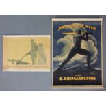 2 Plakate. Olaf GULBRANSSON (1873 - 1958) und Paul NEUMANN (XX). 1. "Ludendorff - Spende für