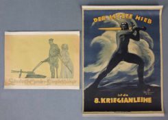 2 Plakate. Olaf GULBRANSSON (1873 - 1958) und Paul NEUMANN (XX). 1. "Ludendorff - Spende für