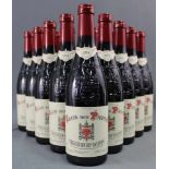 2014 Chateauneuf du Papes. "Clos des Papes". 14% Vol. 750 ml. 16 ganze Flaschen Rotwein