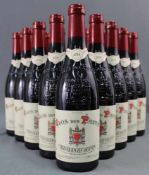 2014 Chateauneuf du Papes. "Clos des Papes". 14% Vol. 750 ml. 16 ganze Flaschen Rotwein