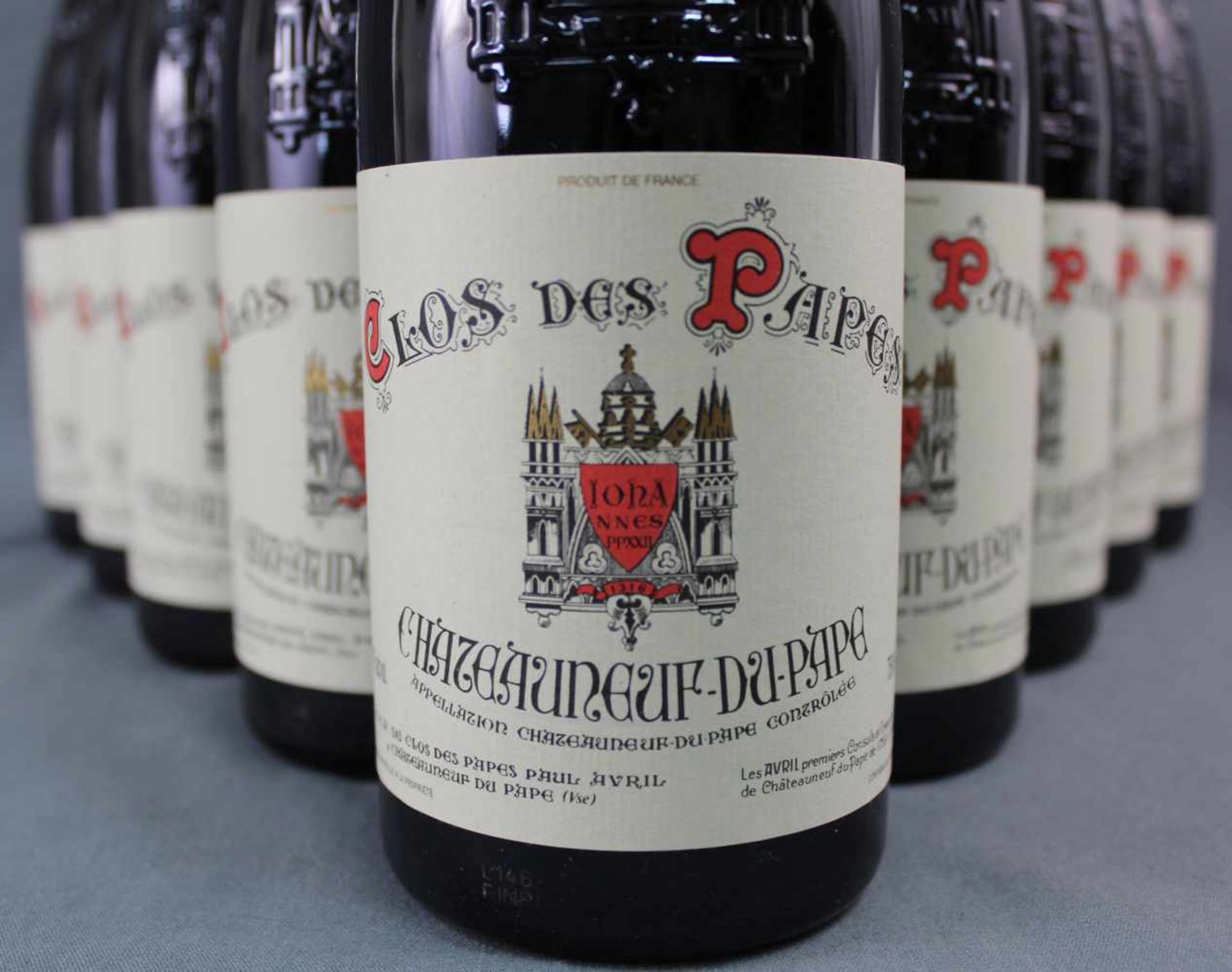 2014 Chateauneuf du Papes. "Clos des Papes". 14% Vol. 750 ml. 16 ganze Flaschen Rotwein - Bild 2 aus 6
