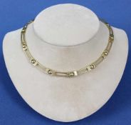 Collier, Gold 585. Bezeichnet "ARPAS 14K". 13 cm Durchmesser. 26 Gramm. Necklace, gold 585.