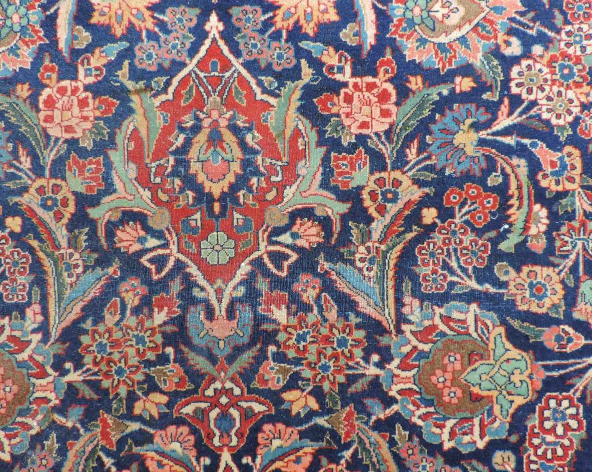Keschan Perserteppich. Iran. Sehr feine Knüpfung. 426 cm x 314 cm. Orientteppich, handgeknüpft. - Bild 10 aus 10