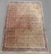 Moud Perserteppich. Iran. 350 cm x 257 cm. Handgeknüpft. Wolle auf Baumwolle. Moud Persian carpet.