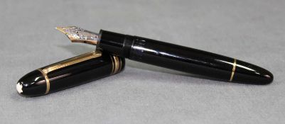 Montblanc Meisterstück no. 149. Feder "4810 14C, 585" Gold. Länge 147 mm. Maximaler Durchmesser 17