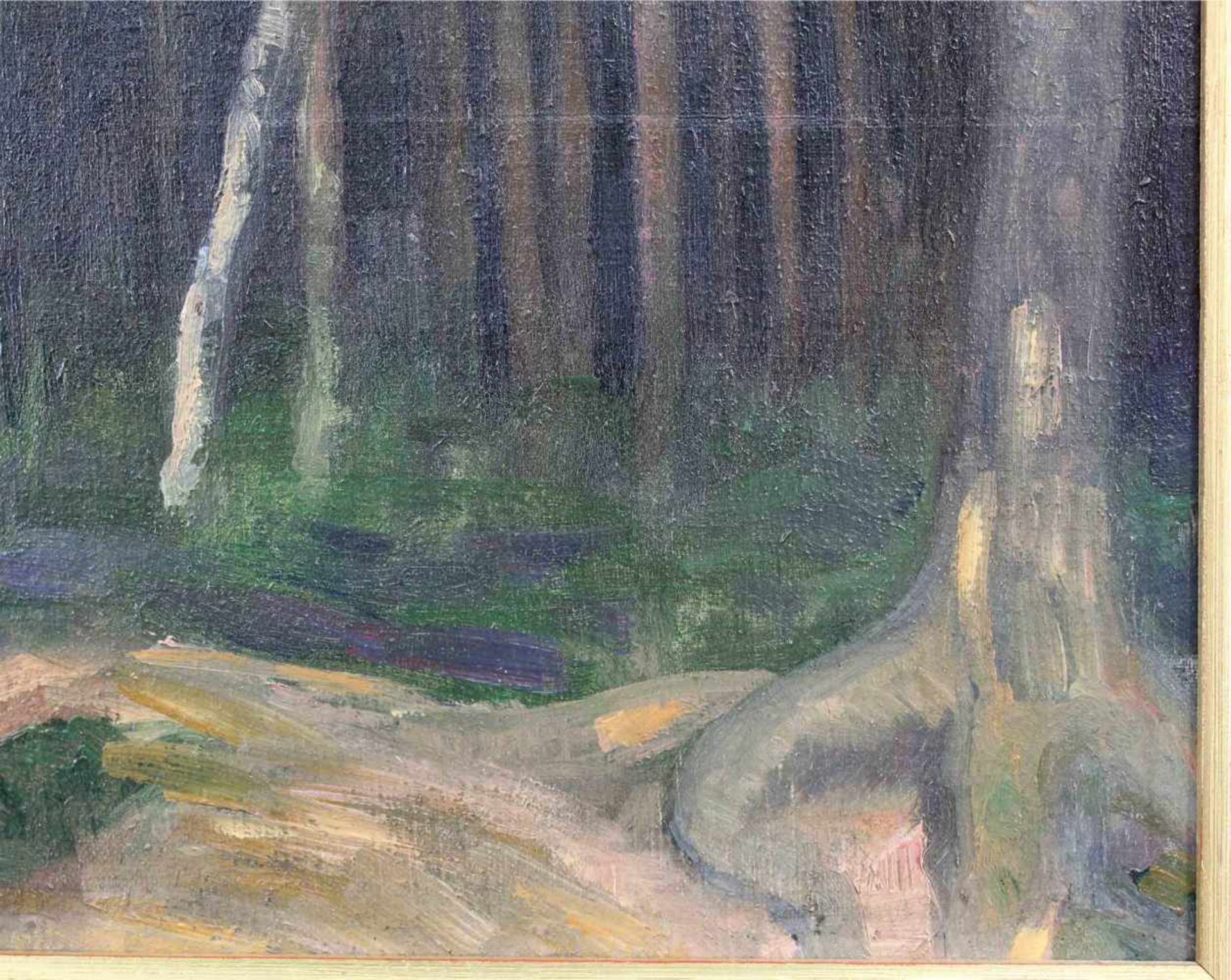 Thyra TONDER-ERICHSON (1872 - ). "Birketraer" 1909. 54 cm x 48 cm. Gemälde. Öl auf Leinwand. Nicht - Bild 5 aus 8