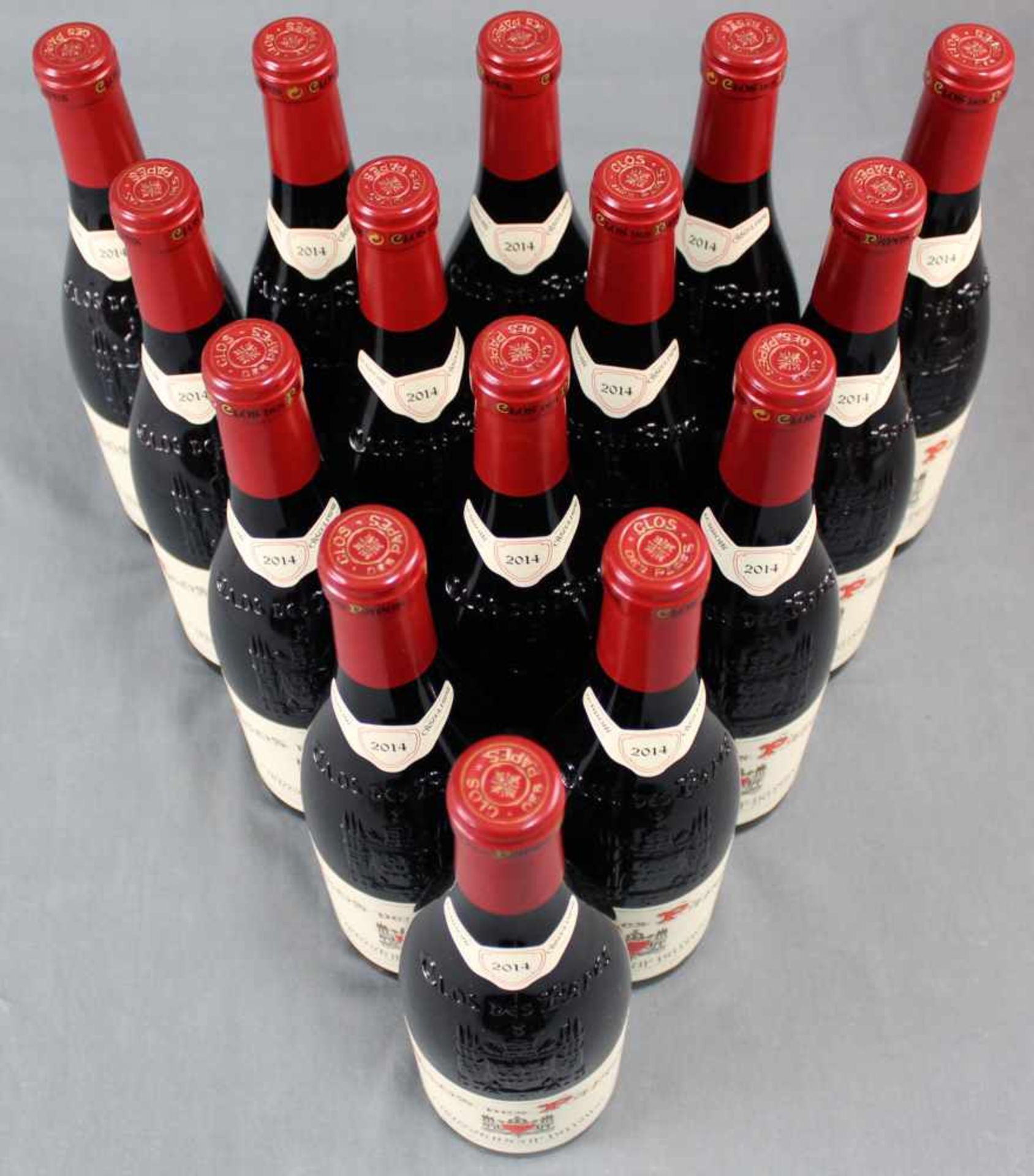 2014 Chateauneuf du Papes. "Clos des Papes". 14% Vol. 750 ml. 16 ganze Flaschen Rotwein - Bild 5 aus 6