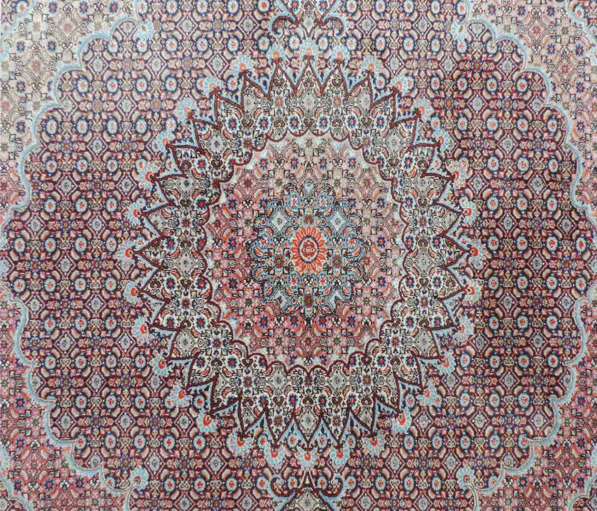 Moud Perserteppich. Iran. Feine Knüpfung. 287 cm x 246 cm. Orientteppich, handgeknüpft. Wolle und - Bild 6 aus 10