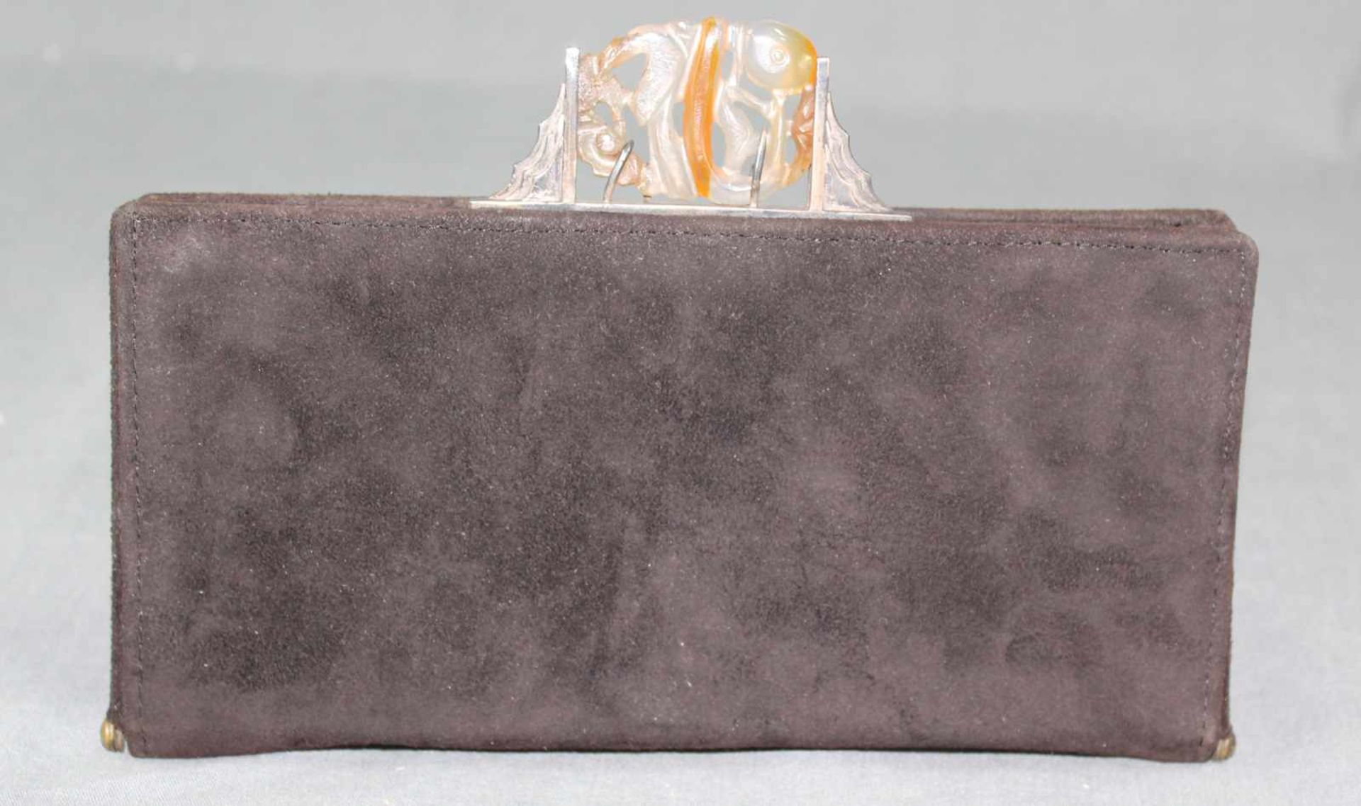 Clutch. Schmink und Abendtasche. Wohl China, alt. Art Deco. 15 cm x 22 cm x 2,5 cm. Clutch. Make- - Image 2 of 5