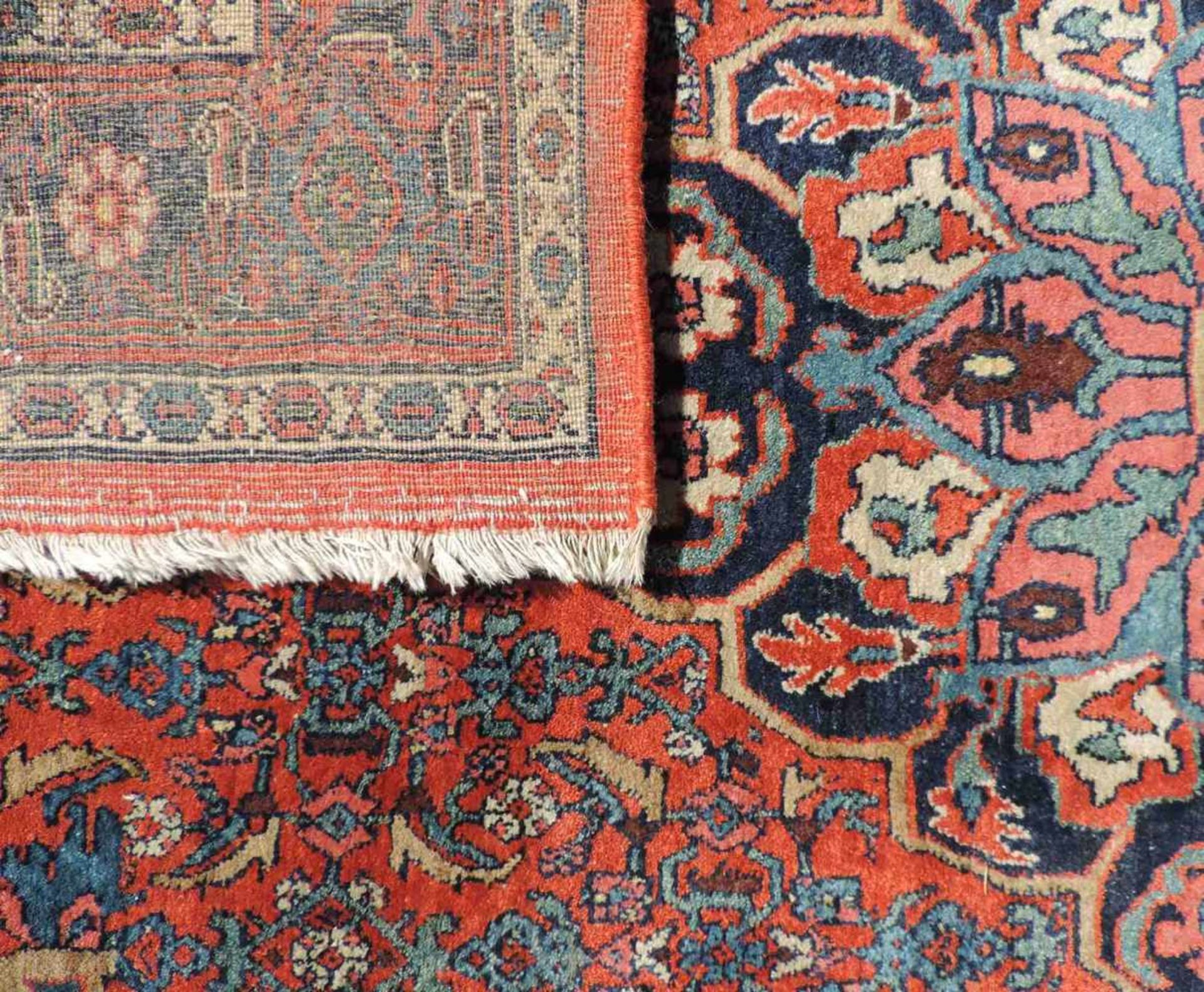 Bidjar Perserteppich. Iran. Alt, um 1920. 214 cm x 140 cm. Orientteppich. Handgeknüpft. Korkwolle - Bild 6 aus 6
