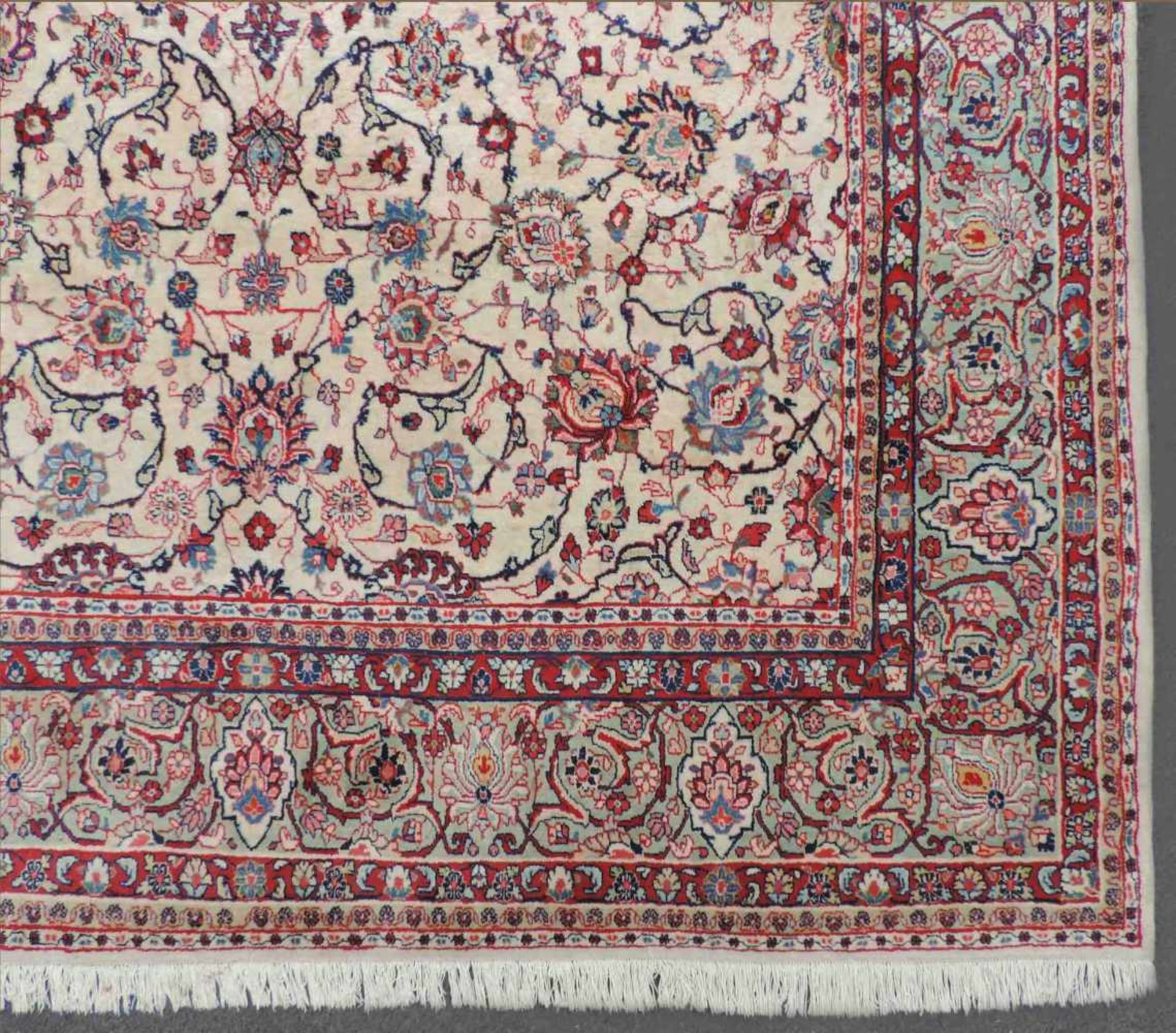 Saruk Perserteppich. Iran. 441 cm x 286 cm. Orientteppich, handgeknüpft. Wolle auf Baumwolle. - Bild 5 aus 11