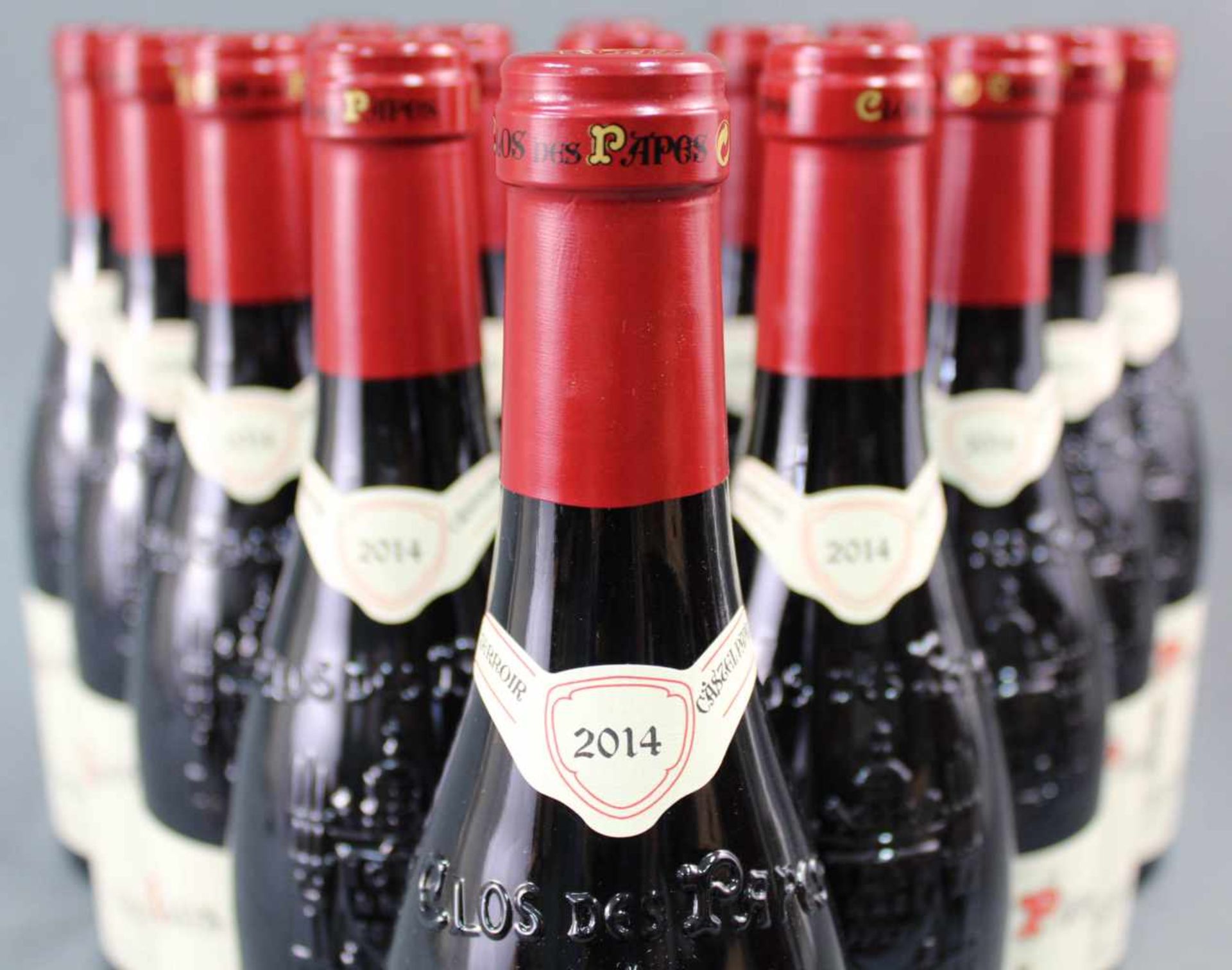 2014 Chateauneuf du Papes. "Clos des Papes". 14% Vol. 750 ml. 16 ganze Flaschen Rotwein - Bild 4 aus 6