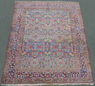 Kirman Laver Perserteppich. Iran. Antik, um 1900. 370 cm x 278 cm. Orientteppich, handgeknüpft.