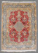 Ghom Perserteppich. Iran. Feine Knüpfung. 150 cm x 108 cm. Orientteppich. Handgeknüpft. Korkwolle