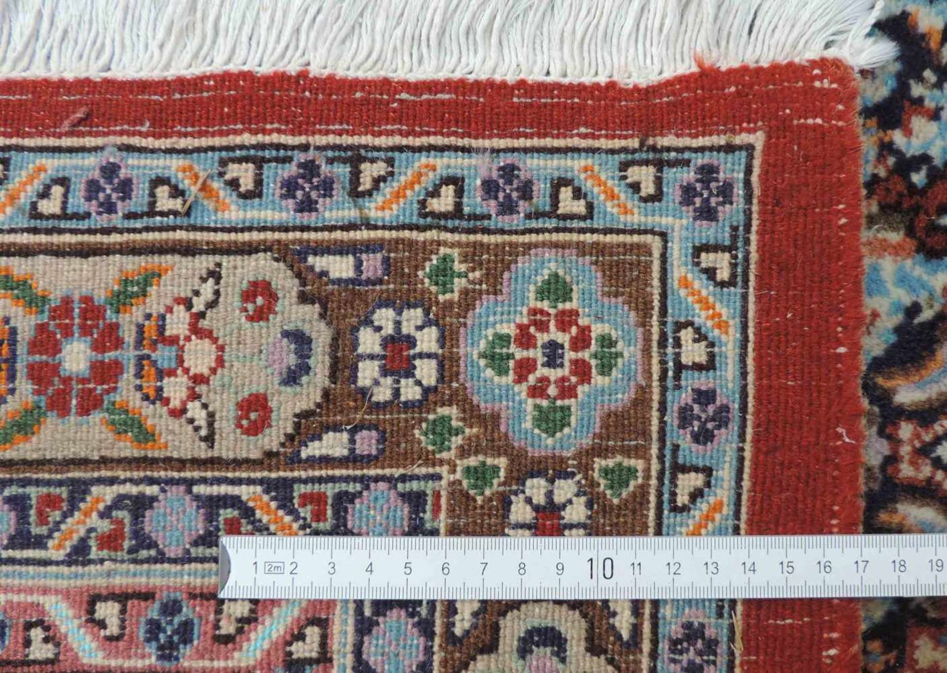 Moud Perserteppich. Iran. Feine Knüpfung. 287 cm x 246 cm. Orientteppich, handgeknüpft. Wolle und - Bild 2 aus 10