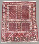 Jomud Engsi "Adlergruppe". Turkmenistan. Antik, Mitte 19. Jahrhundert. 167 cm x 138 cm.