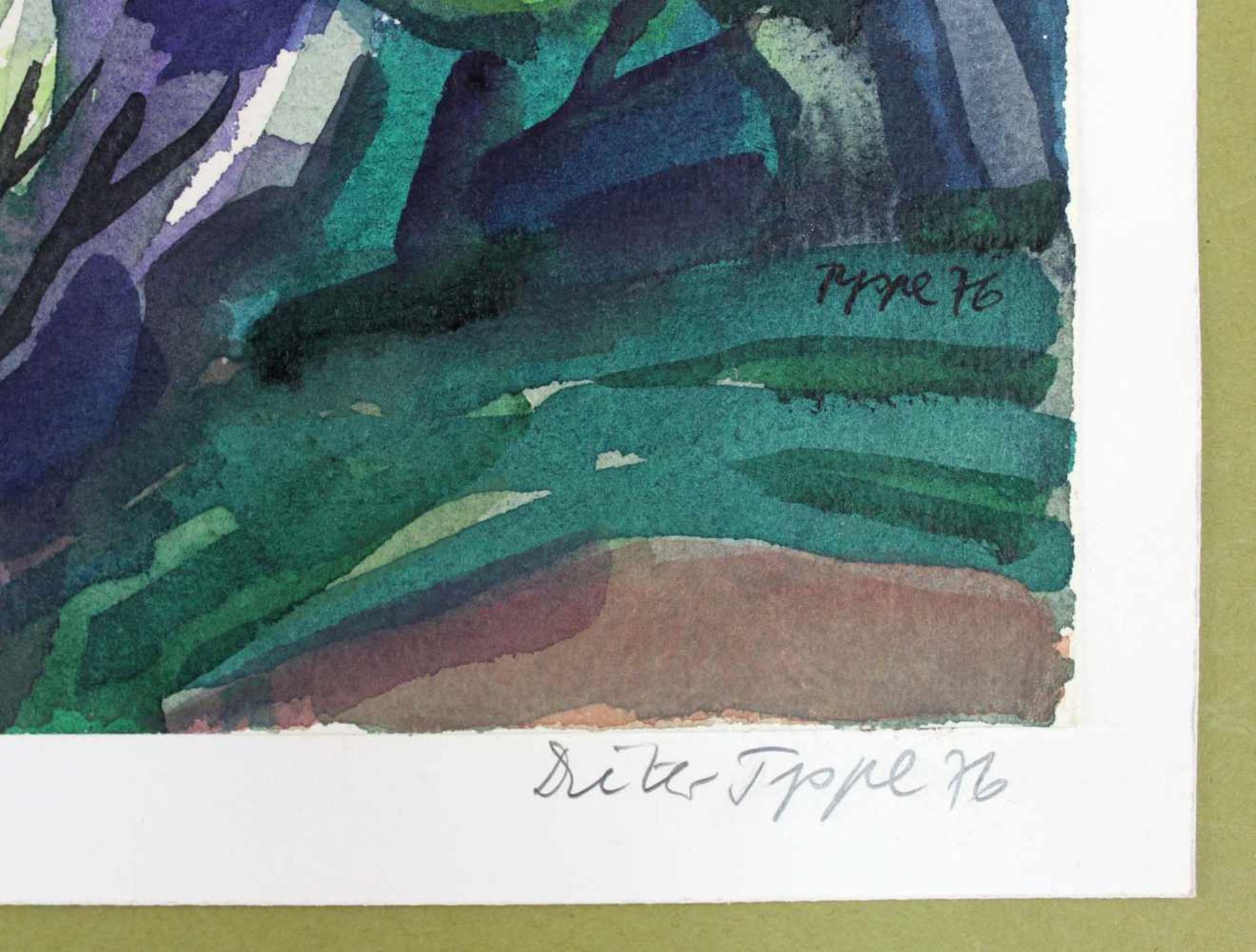 Dieter TYSPE-VOGT (1937 - 1994). 3 Aquarelle "Mallorca" 1976. 17 cm x 24 cm "Cala Ratjada 1". 24 - Image 13 of 18