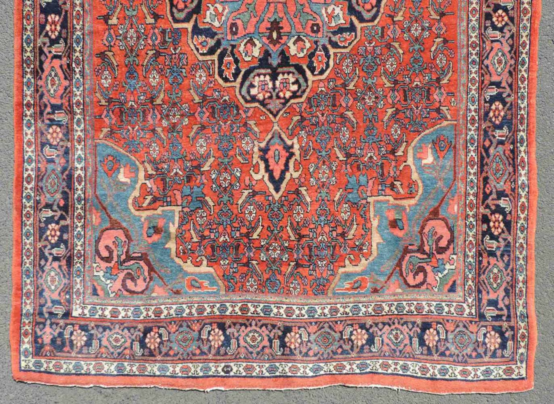 Bidjar Perserteppich. Iran. Alt, um 1920. 214 cm x 140 cm. Orientteppich. Handgeknüpft. Korkwolle - Bild 2 aus 6