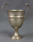 Sterling, Pokal, 1938. 296 Gramm. 20,5 cm hoch. "The Cup of Friendship, presented to the, Germania -