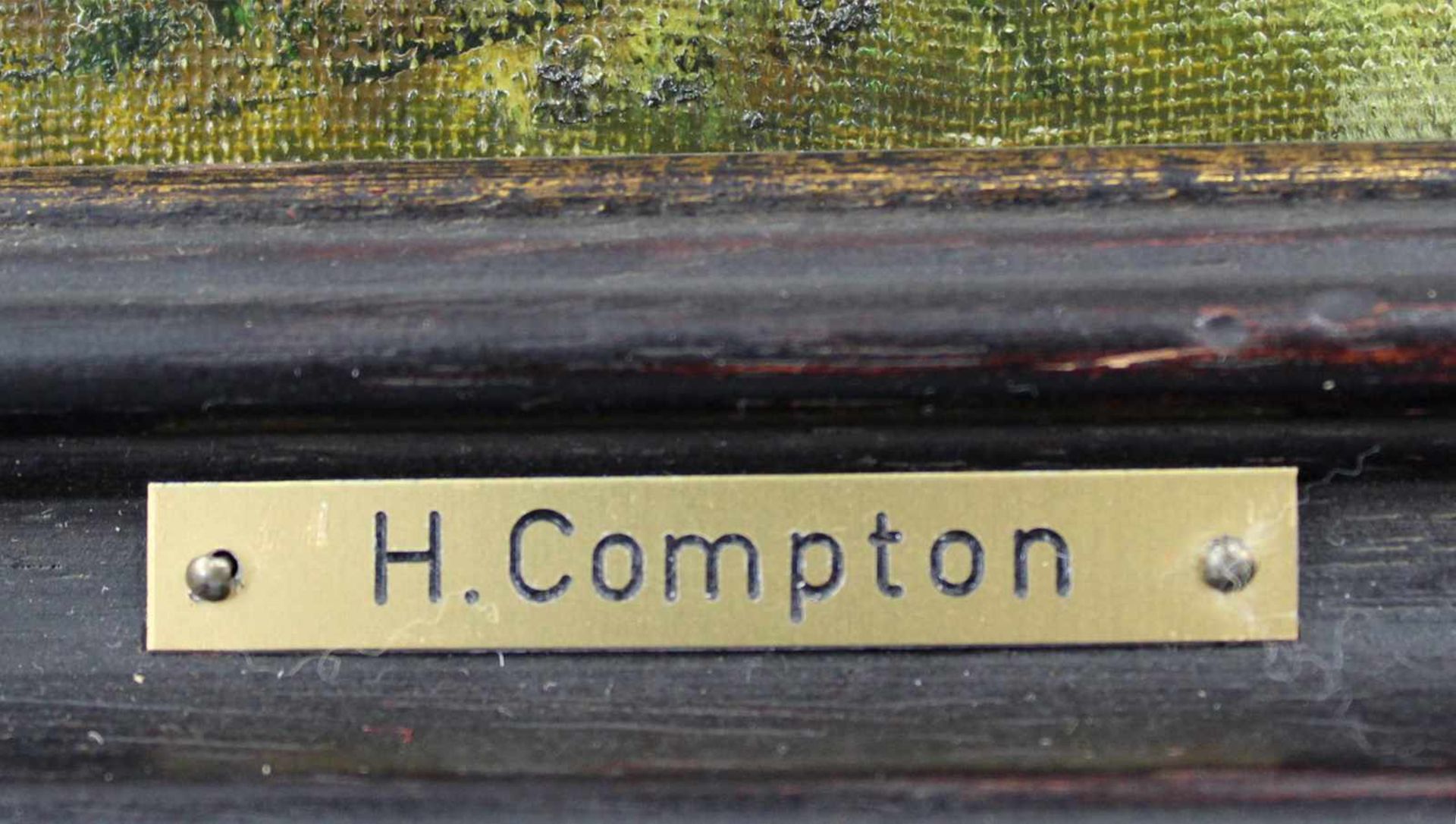 E. Harrison COMPTON. Zeller See. 60 cm x 75 cm. Gemälde. Öl auf Leinwand. Rechts unten bezeichnet. - Bild 6 aus 8