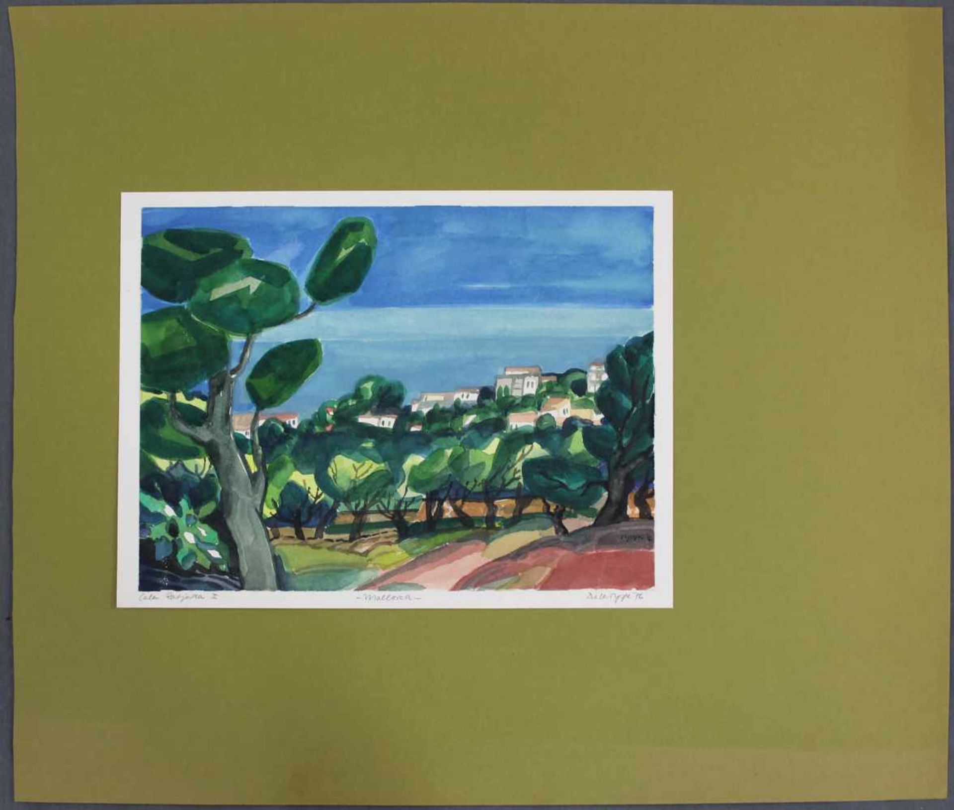 Dieter TYSPE-VOGT (1937 - 1994). 3 Aquarelle "Mallorca" 1976. 17 cm x 24 cm "Cala Ratjada 1". 24 - Image 2 of 18