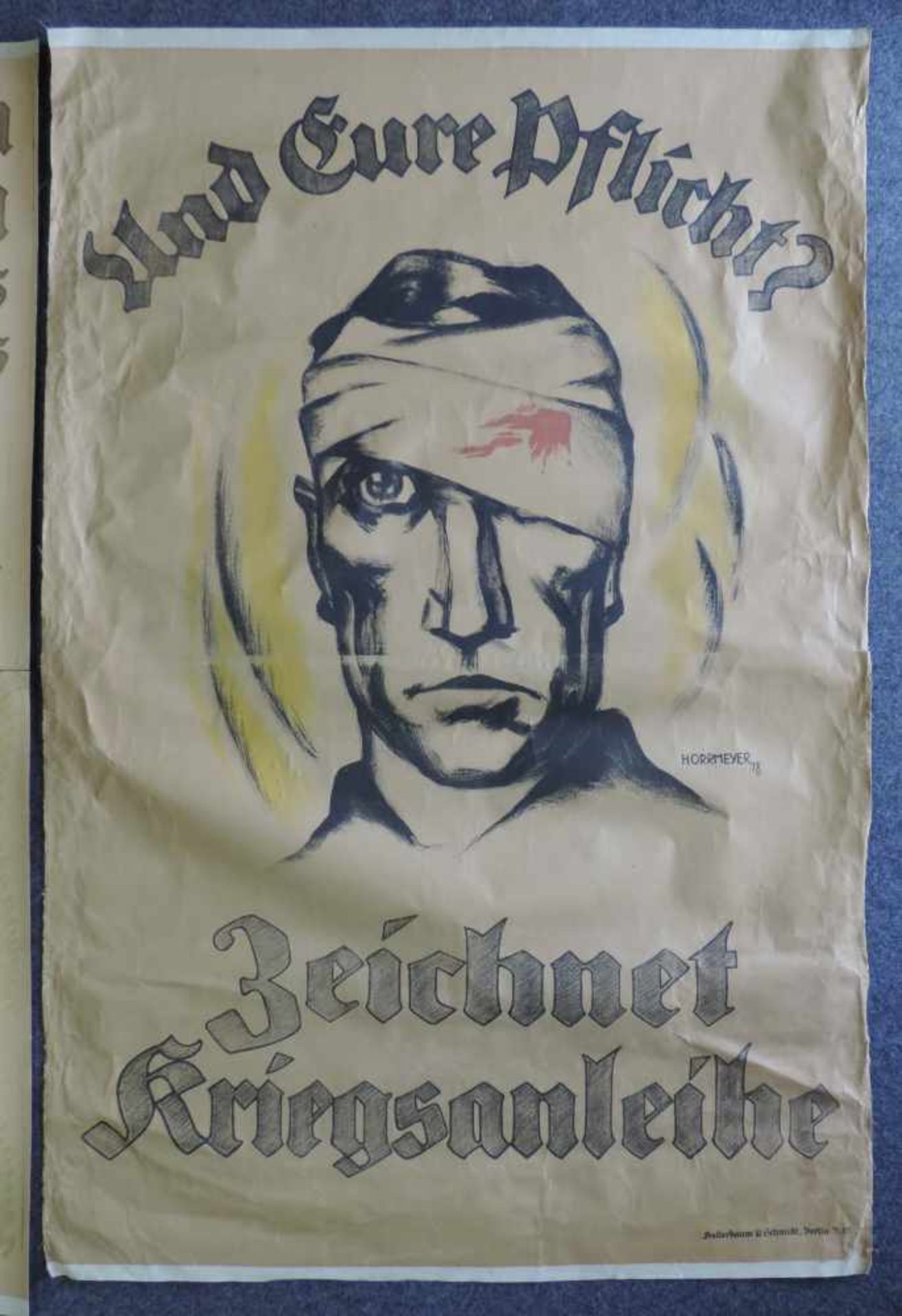 Kriegsplakate 1. Weltkrieg. Ludwig HOHLWEIN (1874 - 1949) ''Marinekonzert'' und ''Rote Kreuz''. - Image 7 of 13