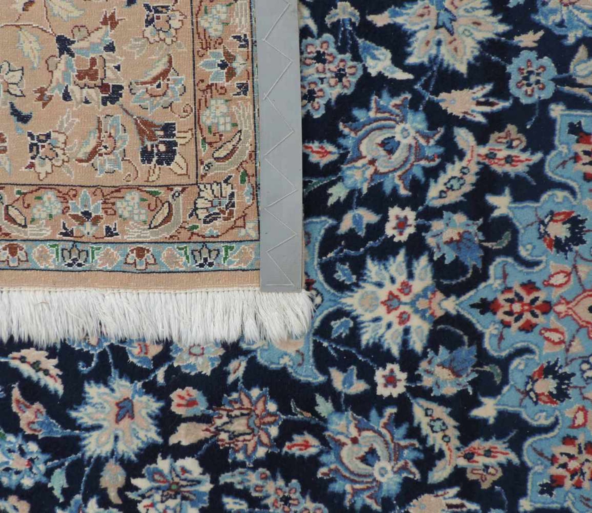 Nain Perserteppich. Iran. Feine Knüpfung. 265 cm x 178 cm. Orientteppich, handgeknüpft. Korkwolle - Bild 5 aus 6