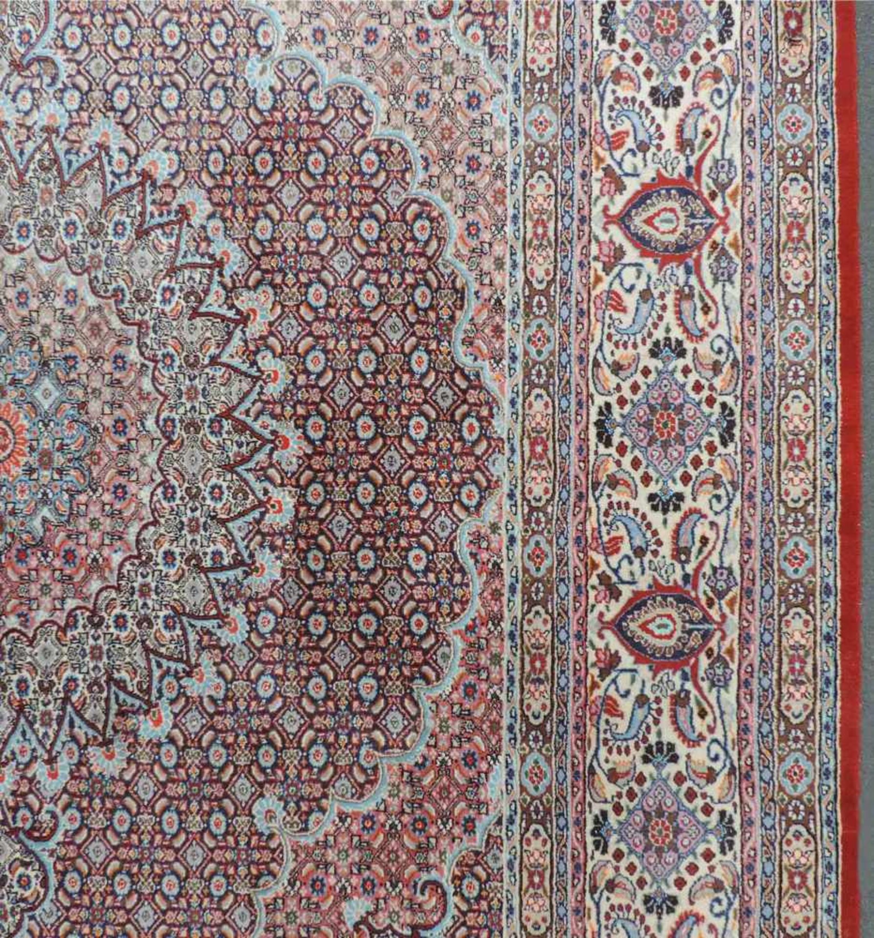 Moud Perserteppich. Iran. Feine Knüpfung. 287 cm x 246 cm. Orientteppich, handgeknüpft. Wolle und - Bild 7 aus 10