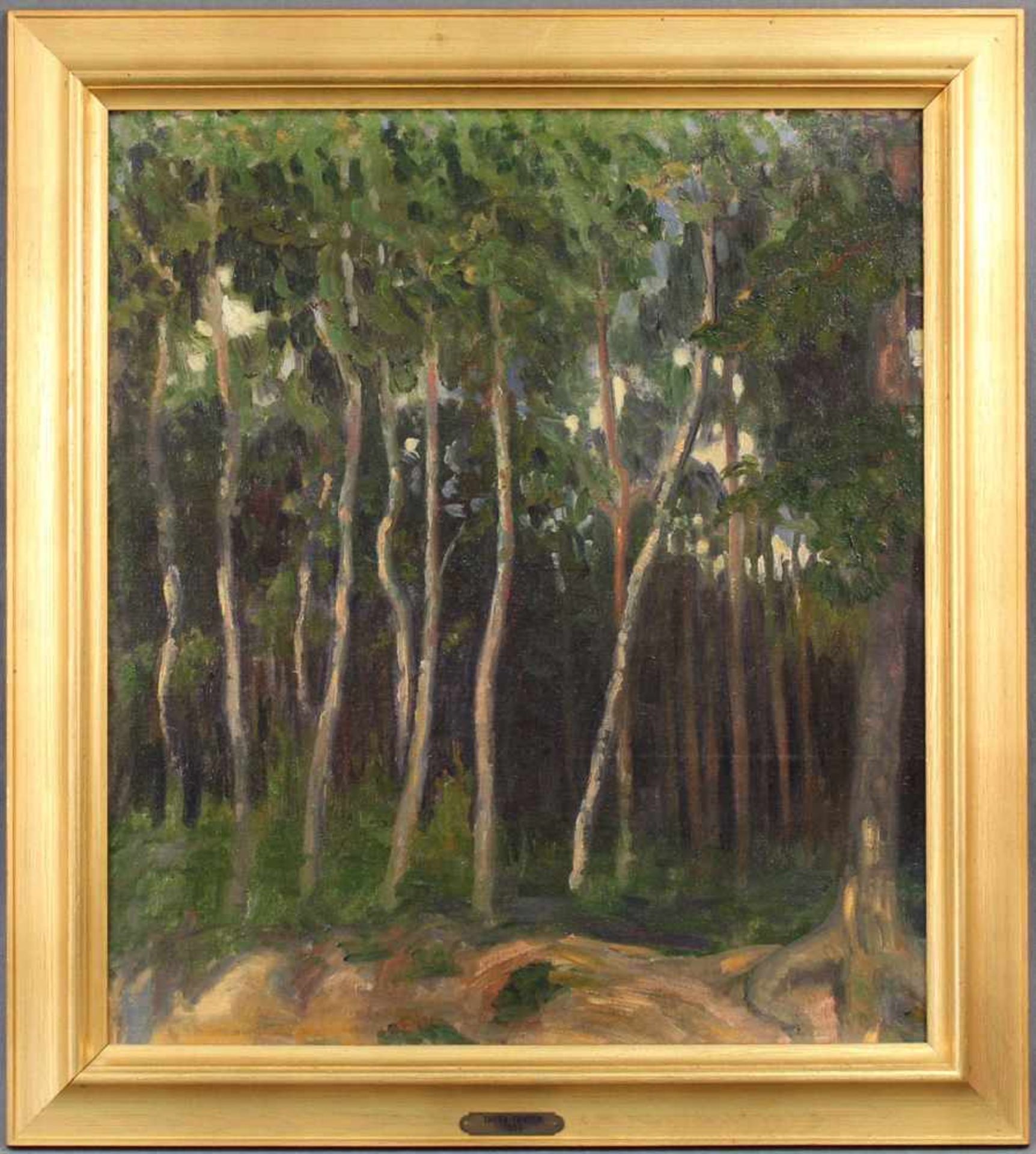 Thyra TONDER-ERICHSON (1872 - ). "Birketraer" 1909. 54 cm x 48 cm. Gemälde. Öl auf Leinwand. Nicht - Bild 2 aus 8