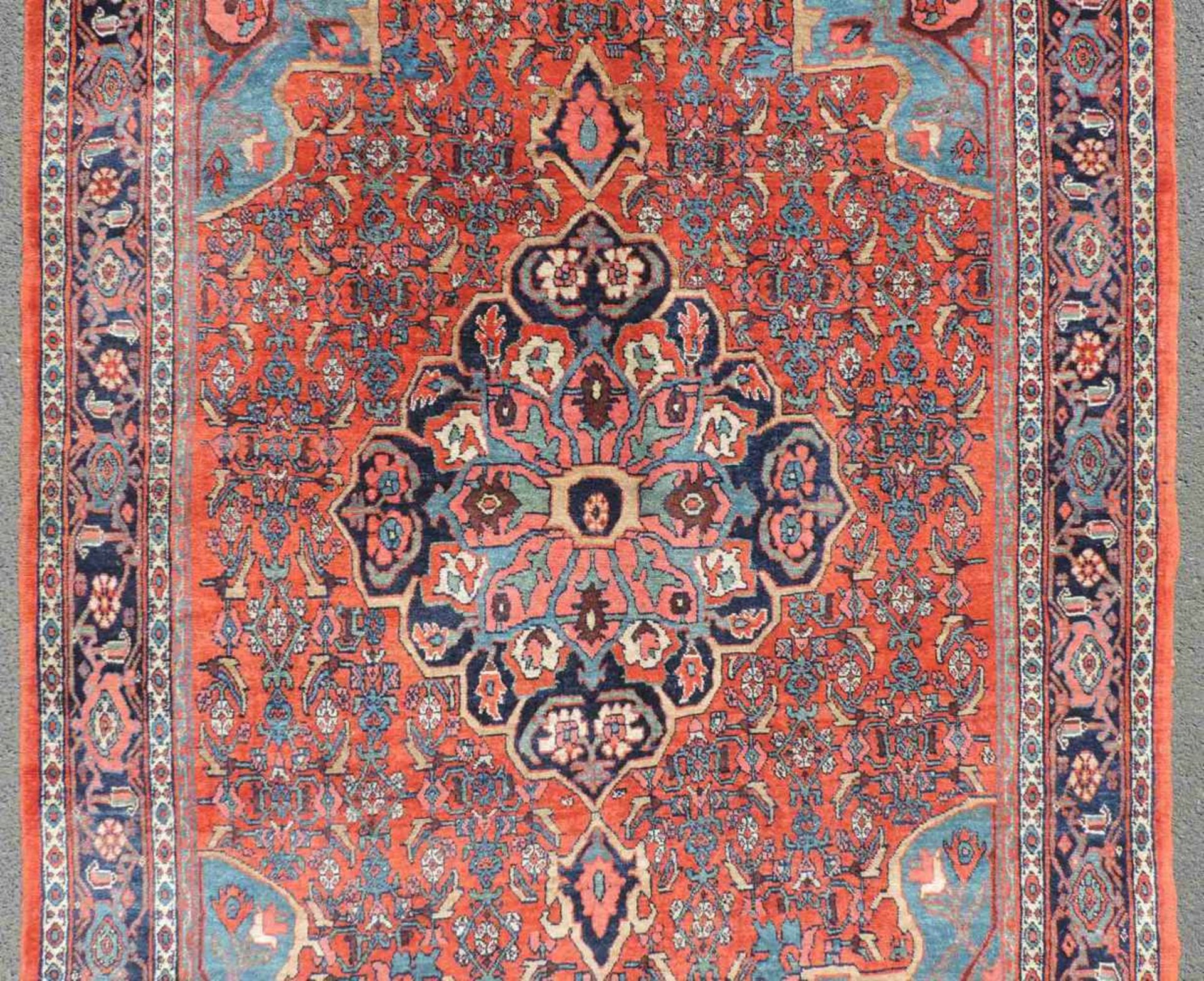Bidjar Perserteppich. Iran. Alt, um 1920. 214 cm x 140 cm. Orientteppich. Handgeknüpft. Korkwolle - Bild 3 aus 6