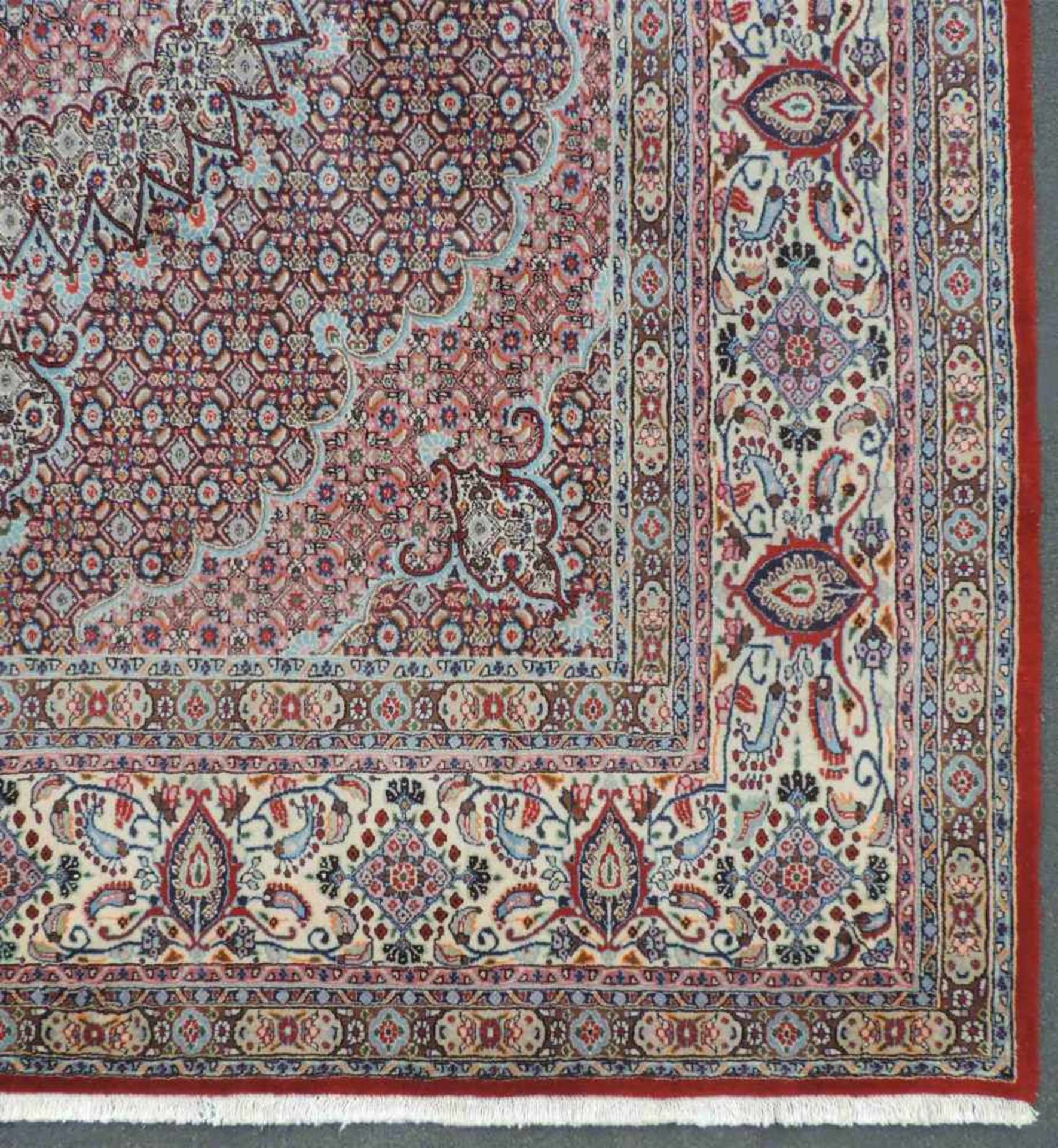Moud Perserteppich. Iran. Feine Knüpfung. 287 cm x 246 cm. Orientteppich, handgeknüpft. Wolle und - Bild 4 aus 10