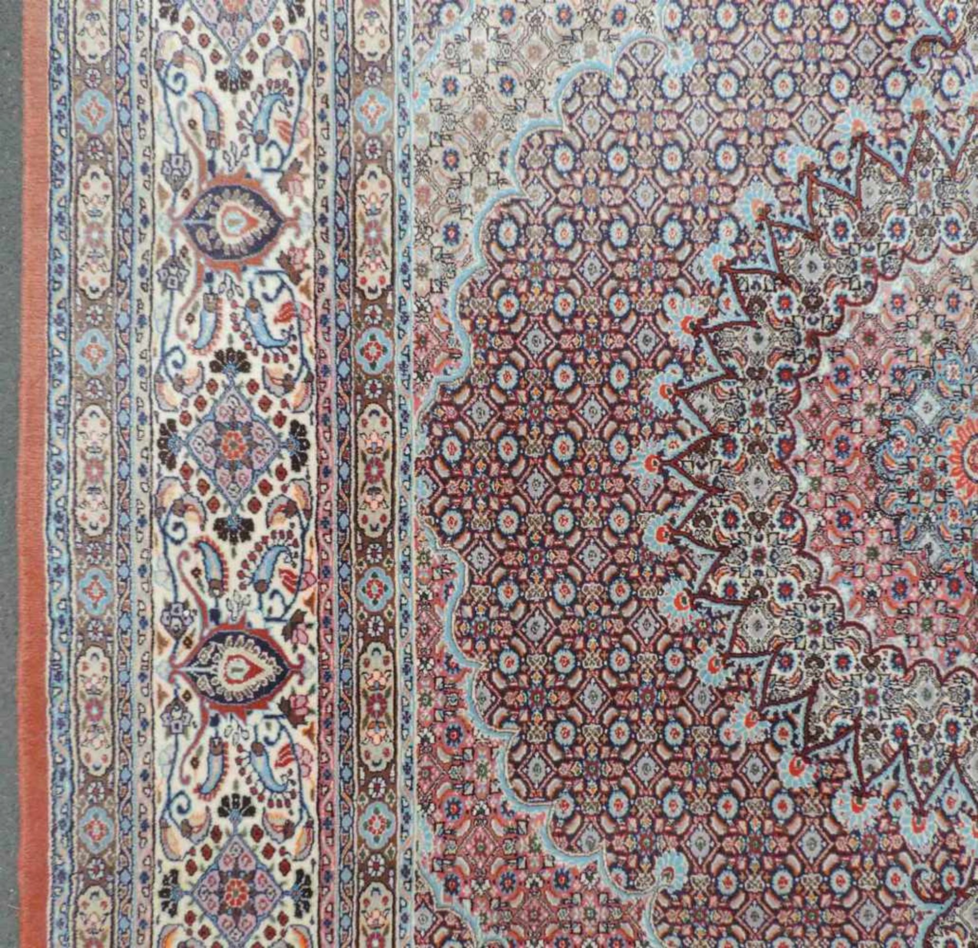 Moud Perserteppich. Iran. Feine Knüpfung. 287 cm x 246 cm. Orientteppich, handgeknüpft. Wolle und - Bild 5 aus 10