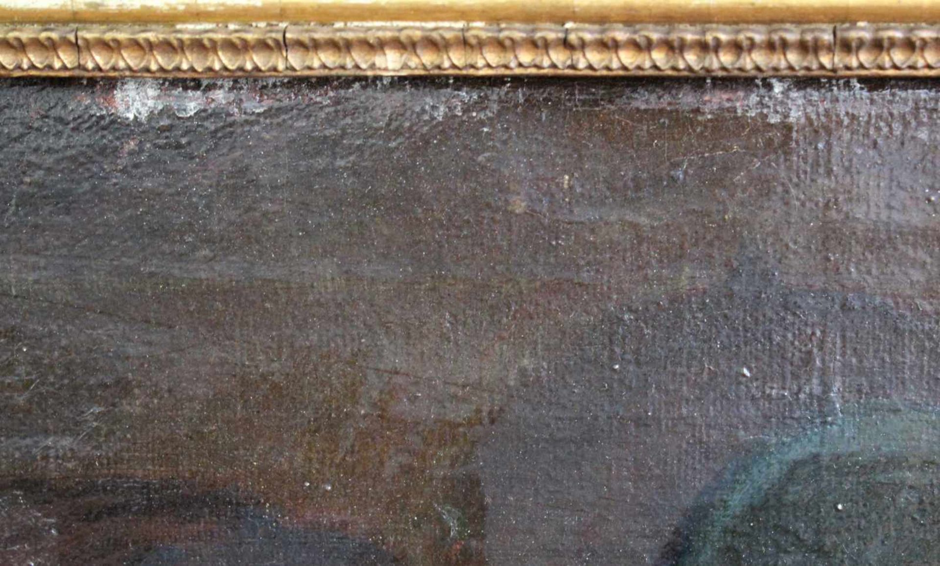 Bartolomeo PASSANTE (1618 - 1648) Umkreis. Anbetung der Hirten. 70 cm x 144 cm. Gemälde. Öl auf - Bild 7 aus 9