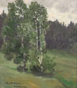 Hans Richard VON VOLKMANN (1860 - 1927). Kirnach, 1912. 29 cm x 25 cm. Gemälde. Wohl Leinwand auf