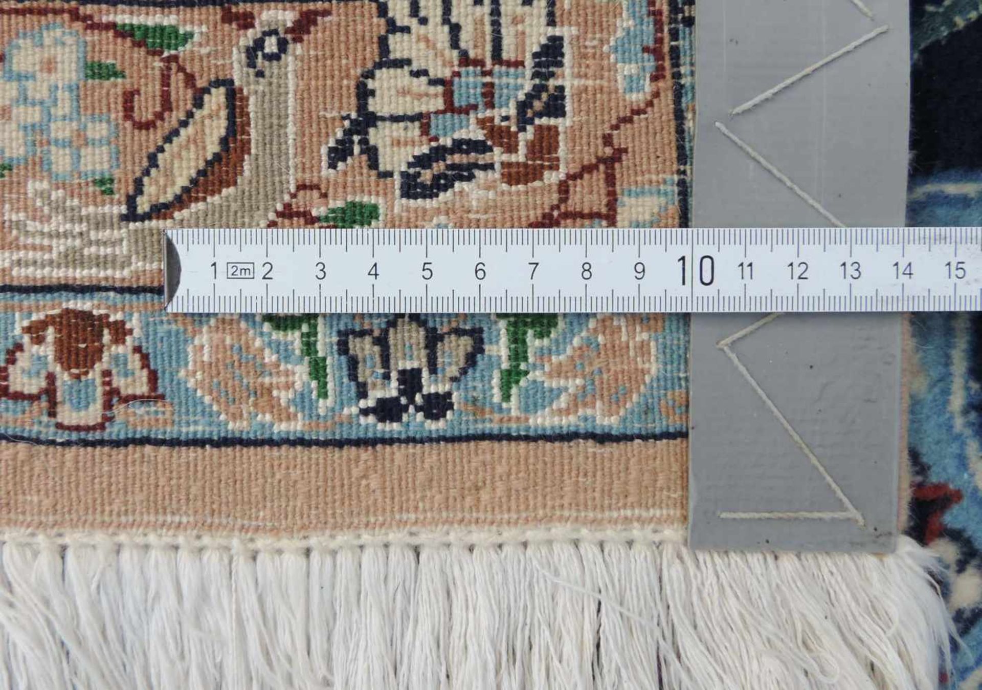 Nain Perserteppich. Iran. Feine Knüpfung. 265 cm x 178 cm. Orientteppich, handgeknüpft. Korkwolle - Bild 6 aus 6