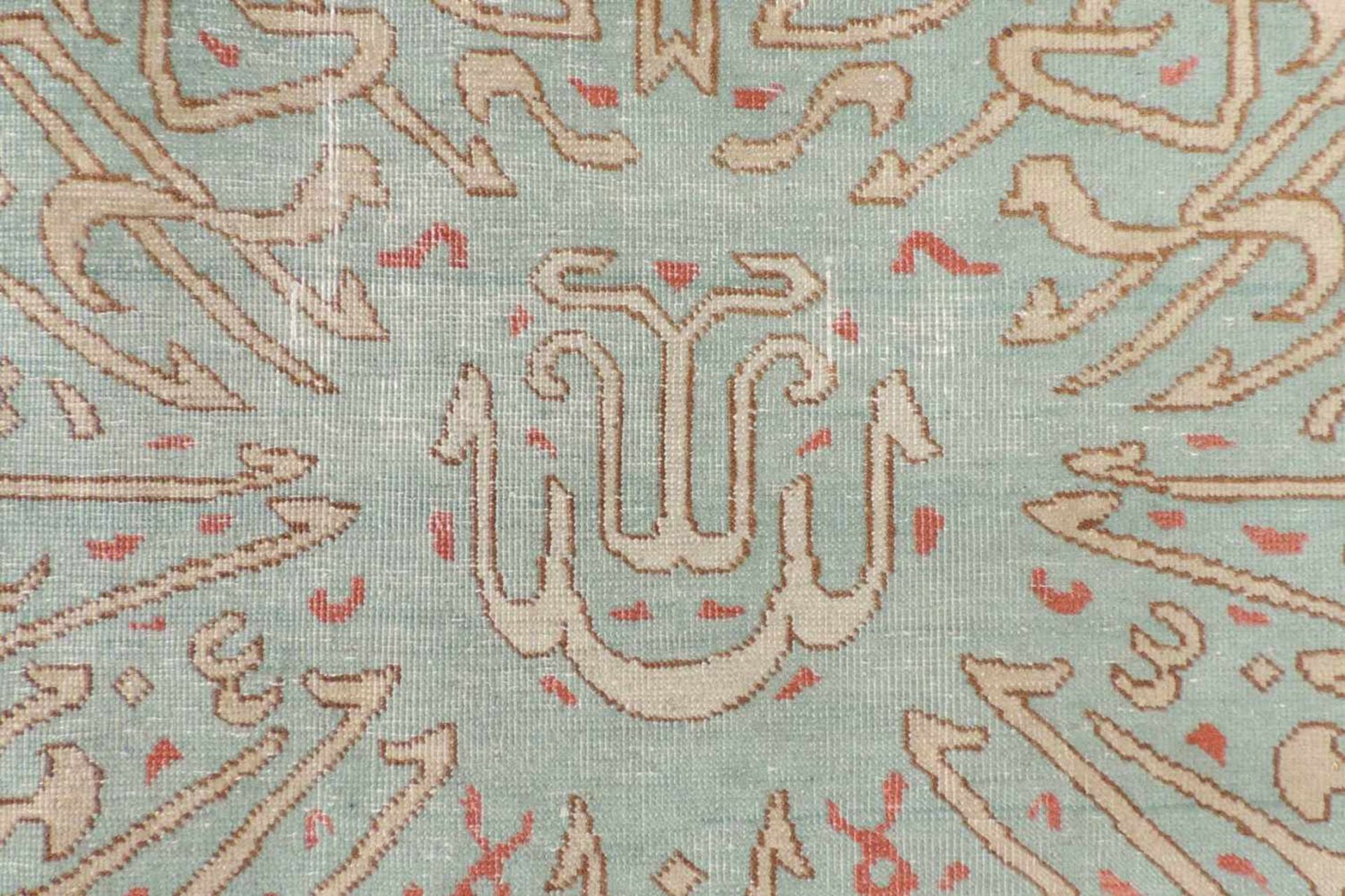 Täbris Perserteppich. Wandteppich für eine Moschee. Iran. Alt, um 1930. 265 cm x 185 cm. - Image 5 of 8